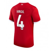 Fotballdrakt Herre Liverpool Virgil van Dijk #4 Hjemmedrakt 2023-24 Kortermet